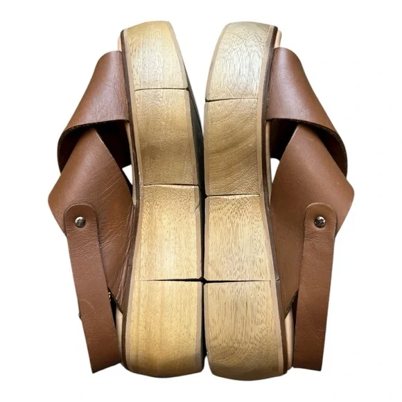 PALOMA BARCELÓ MADE IN SPAIN LEATHER STRAP PLATFORM SHOES SZ 38/9